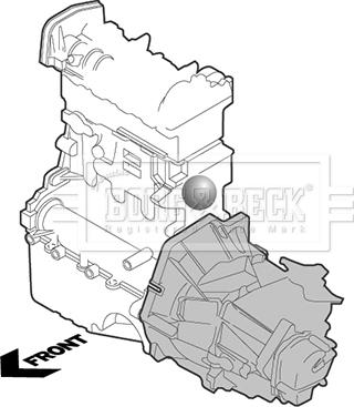 Borg & Beck BEM3358 - Holder, engine mounting autospares.lv