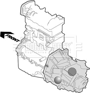 Borg & Beck BEM3174 - Holder, engine mounting autospares.lv