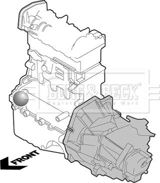 Borg & Beck BEM3331 - Holder, engine mounting autospares.lv