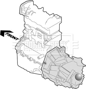 Borg & Beck BEM3280 - Holder, engine mounting autospares.lv