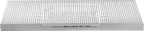 Borg & Beck BFC1063 - Filter, interior air autospares.lv