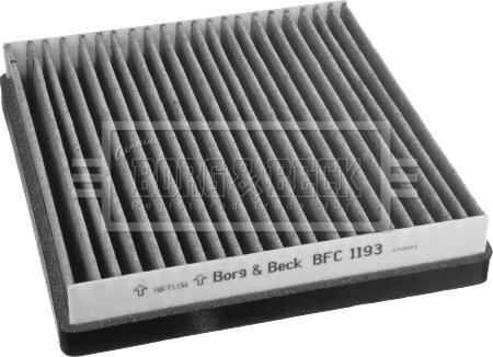 Borg & Beck BFC1193 - Filter, interior air autospares.lv
