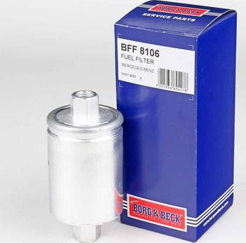 Borg & Beck BFF8106 - Fuel filter autospares.lv