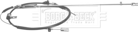 Borg & Beck BKB1563 - Cable, parking brake autospares.lv