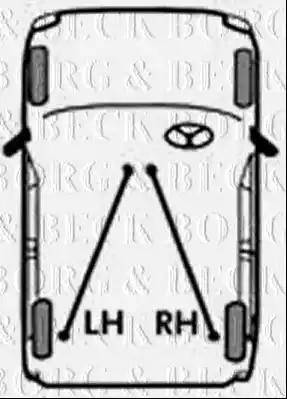 Borg & Beck BKB2887 - Cable, parking brake autospares.lv