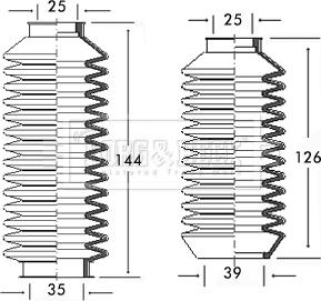 Borg & Beck BSG3074 - Bellow Set, steering autospares.lv