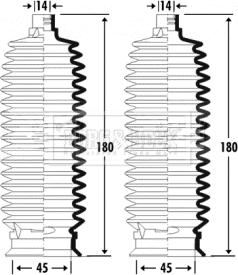 Borg & Beck BSG3326 - Bellow Set, steering autospares.lv