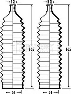 Borg & Beck BSG3375 - Bellow Set, steering autospares.lv