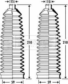 Borg & Beck BSG3274 - Bellow Set, steering autospares.lv