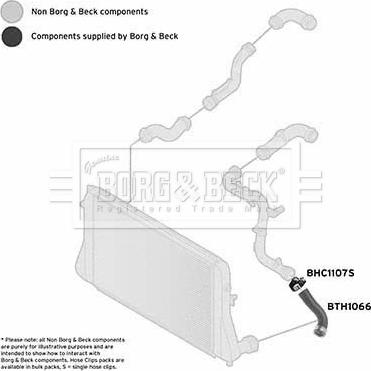 Borg & Beck BTH1066 - Charger Intake Air Hose autospares.lv