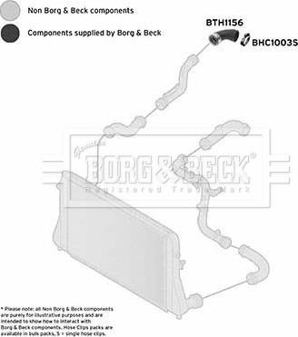 Borg & Beck BTH1156 - Charger Intake Air Hose autospares.lv