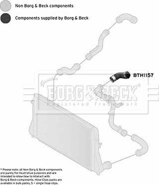 Borg & Beck BTH1157 - Charger Intake Air Hose autospares.lv