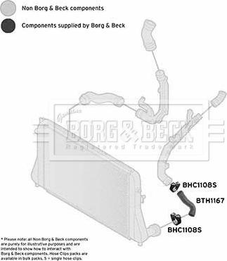 Borg & Beck BTH1167 - Charger Intake Air Hose autospares.lv