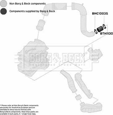 Borg & Beck BTH1130 - Charger Intake Air Hose autospares.lv