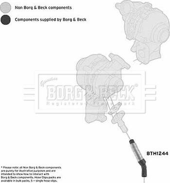 Borg & Beck BTH1244 - Charger Intake Air Hose autospares.lv