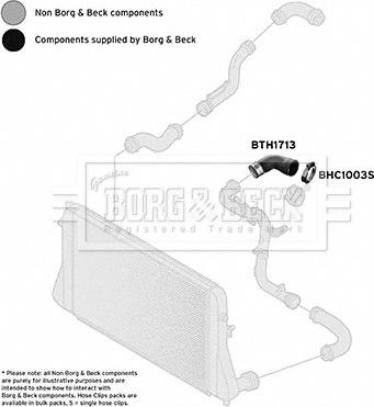 Borg & Beck BTH1713 - Charger Intake Air Hose autospares.lv