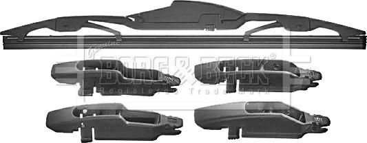 Borg & Beck BW11R - Wiper Blade autospares.lv