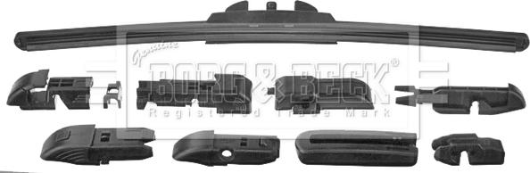 Borg & Beck BW13F - Wiper Blade autospares.lv