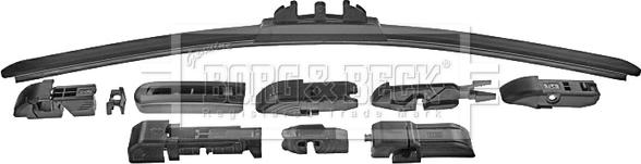 Borg & Beck BW17F - Wiper Blade autospares.lv