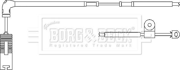 Borg & Beck BWL3044 - Warning Contact, brake pad wear autospares.lv