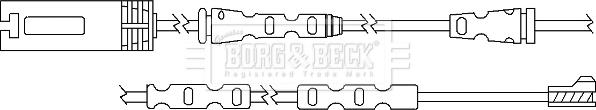 Borg & Beck BWL3059 - Warning Contact, brake pad wear autospares.lv