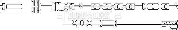 Borg & Beck BWL3057 - Warning Contact, brake pad wear autospares.lv