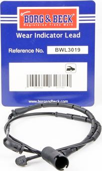 Borg & Beck BWL3019 - Warning Contact, brake pad wear autospares.lv