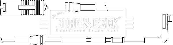 Borg & Beck BWL3015 - Warning Contact, brake pad wear autospares.lv