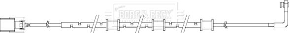 Borg & Beck BWL3087 - Warning Contact, brake pad wear autospares.lv