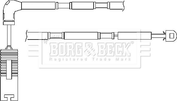 Borg & Beck BWL3036 - Warning Contact, brake pad wear autospares.lv