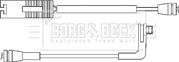 Borg & Beck BWL3032 - Warning Contact, brake pad wear autospares.lv