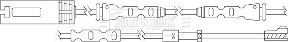 Borg & Beck BWL3114 - Warning Contact, brake pad wear autospares.lv