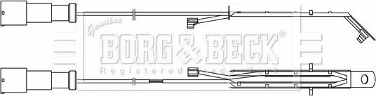 Borg & Beck BWL33095 - Warning Contact, brake pad wear autospares.lv