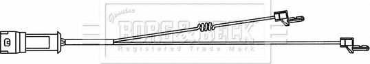 Borg & Beck BWL33097 - Warning Contact, brake pad wear autospares.lv