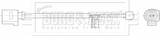 Borg & Beck BWL3213 - Warning Contact, brake pad wear autospares.lv