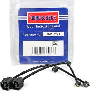 Borg & Beck BWL3220 - Warning Contact, brake pad wear autospares.lv