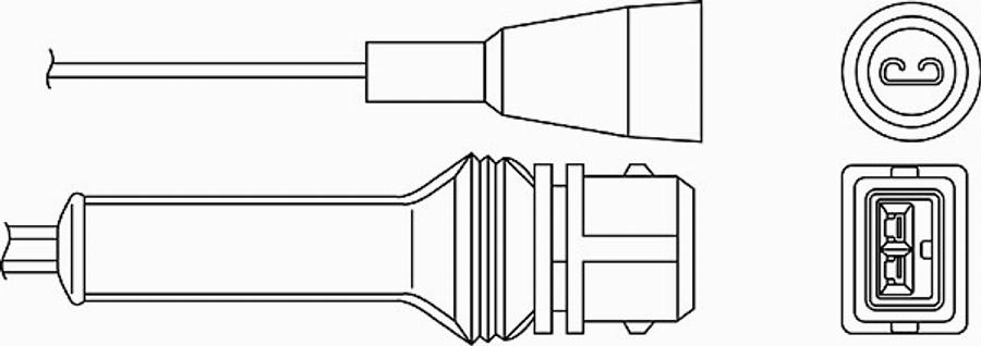 BorgWarner (BERU) 0 824 010 004 - Lambda Sensor autospares.lv