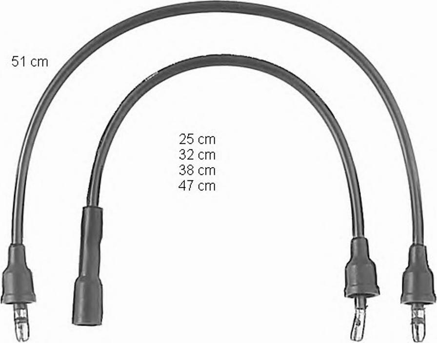 BorgWarner (BERU) 0300890579 - Ignition Cable Kit autospares.lv