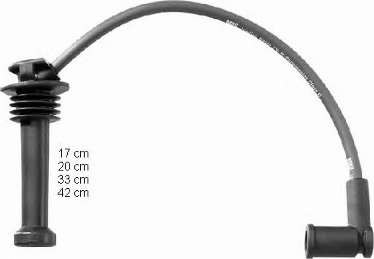 BorgWarner (BERU) 0300891549 - Ignition Cable Kit autospares.lv