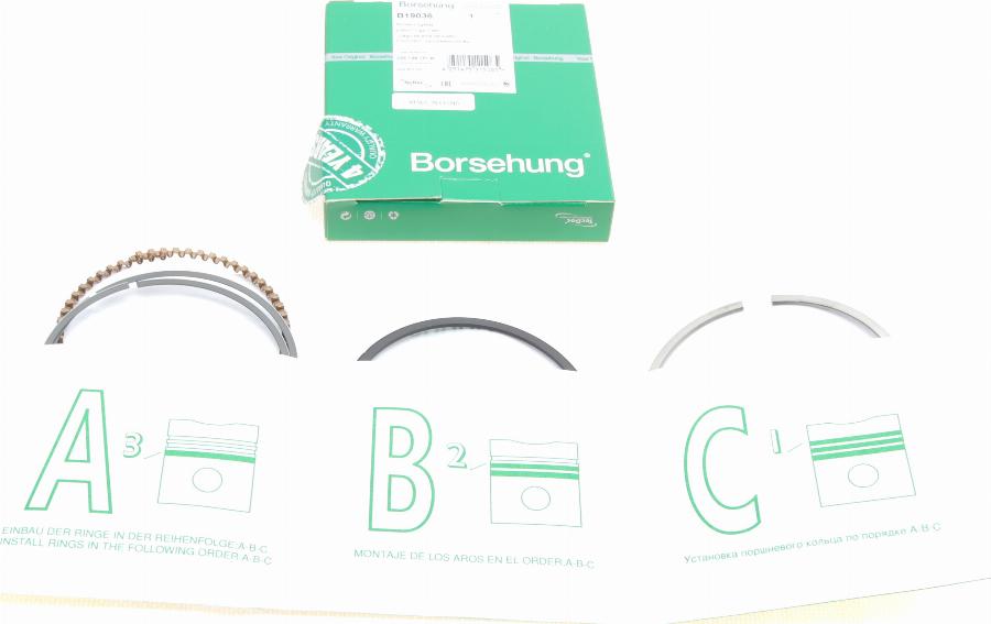 Borsehung B19036 - Piston Ring Kit autospares.lv