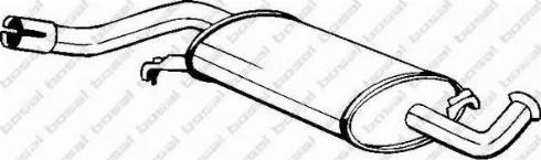 Bosal 105-153 - Middle Silencer autospares.lv