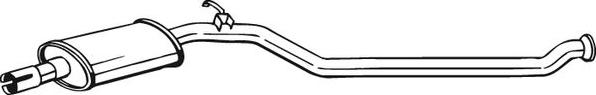 Bosal 284-621 - Middle Silencer autospares.lv