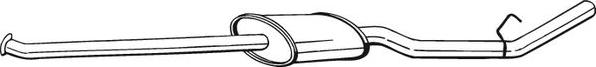 Bosal 284-079 - Middle Silencer autospares.lv