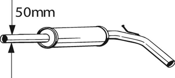 Bosal 233-395 - Middle Silencer autospares.lv