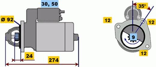 BOSCH 9 000 331 432 - Starter autospares.lv