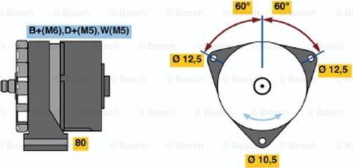 BOSCH 9 120 080 154 - Alternator autospares.lv