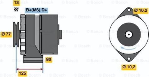 BOSCH 9 120 144 101 - Alternator autospares.lv