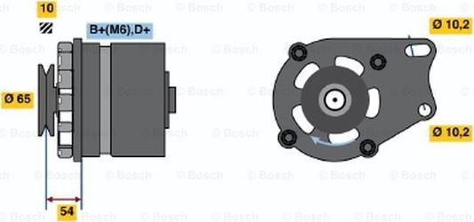 BOSCH 9 120 144 241 - Alternator autospares.lv