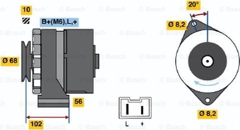 BOSCH 9 120 144 278 - Alternator autospares.lv