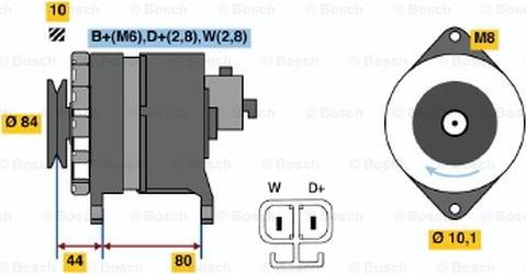 BOSCH 9 120 334 641 - Alternator autospares.lv